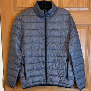 Swiss Tech Men's Charcoal Puffer Jacket